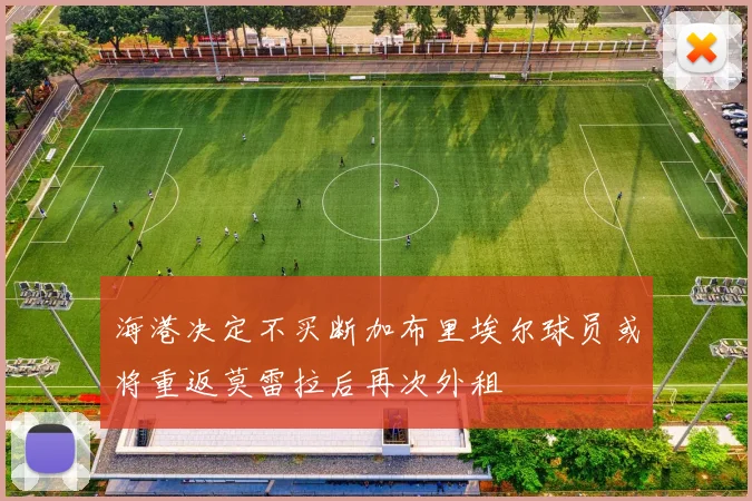 海港决定不买断加布里埃尔球员或将重返莫雷拉后再次外租